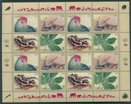 UNNY 1188-91 1.15 Endangered Species Sheet of 16 Mint NH 1188-91sh